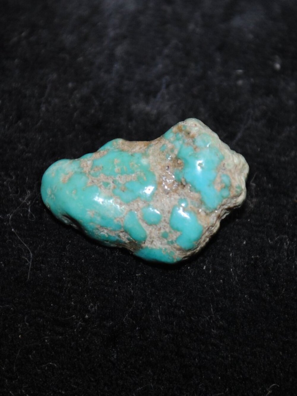 Vintage Turquoise Stone Nugget Tie Tack / Pin